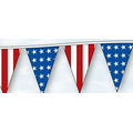 30' (12 Pennants) Patriotic Decorative Americana Pennants